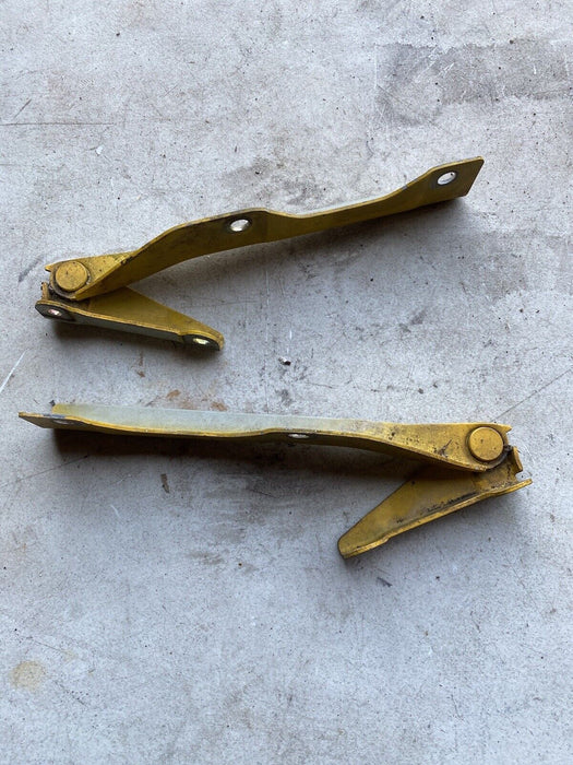 99-01 Isuzu Vehicross Left & Right Bonnet Hood Hinge Set Yellow OEM #1715E