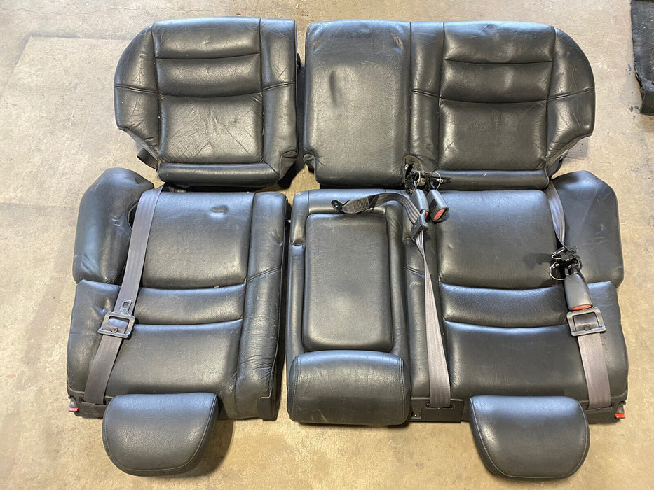 1998-00 Volvo V70 V70XC C70 S70 Rear Seat Set Charcoal Leather OEM Upper #1026E