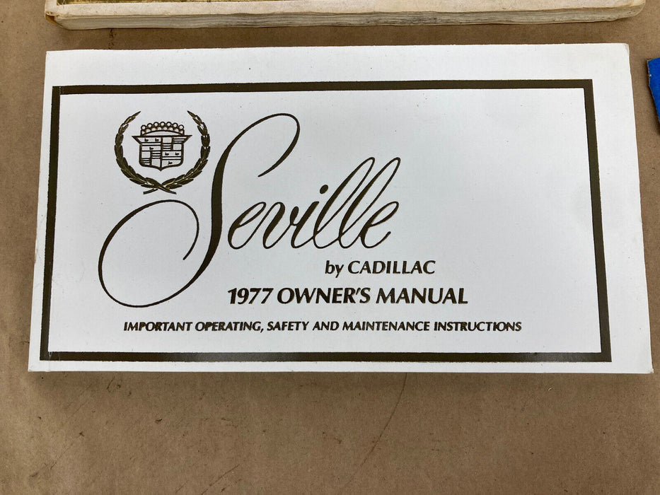 1976-1979 Cadillac Seville 1977 Owners Manual Book Original GM OEM #1850M