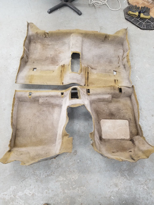 Volvo 240 244 245 Molded Carpet Set Tan Wagon Front & Rear Floor OEM #2678E