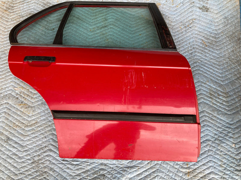 1982-1994 BMW E30 320i 318i 325i Rear Passenger Door Right RH Red OEM #2282M