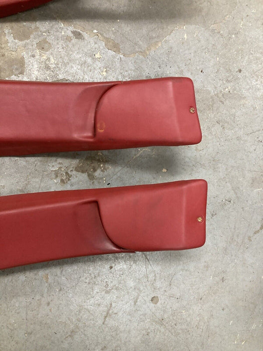 1976-1979 Cadillac Seville B Pillar Trim Upper Lower Left Right Red OEM #1821M