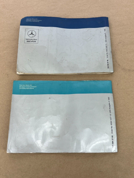 1979-1985 Mercedes 300SD W126 Owner's Manual & Maintenance Booklet OEM #281EM