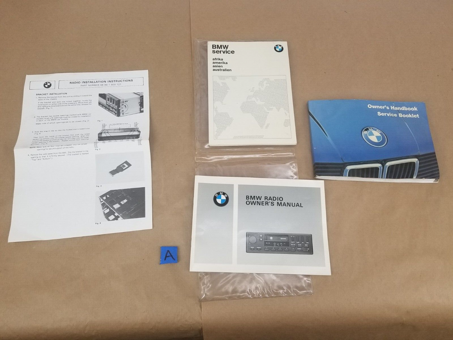 1984-93 BMW E30 318i 325i OWNERS MANUAL INSTRUCTIONS BOOK OEM #500CN