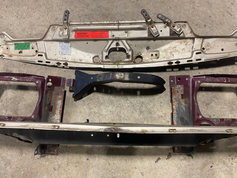 1983-1985 Volvo 240 Front Core Support & Headlight Bracket Coffin Nose #1975E