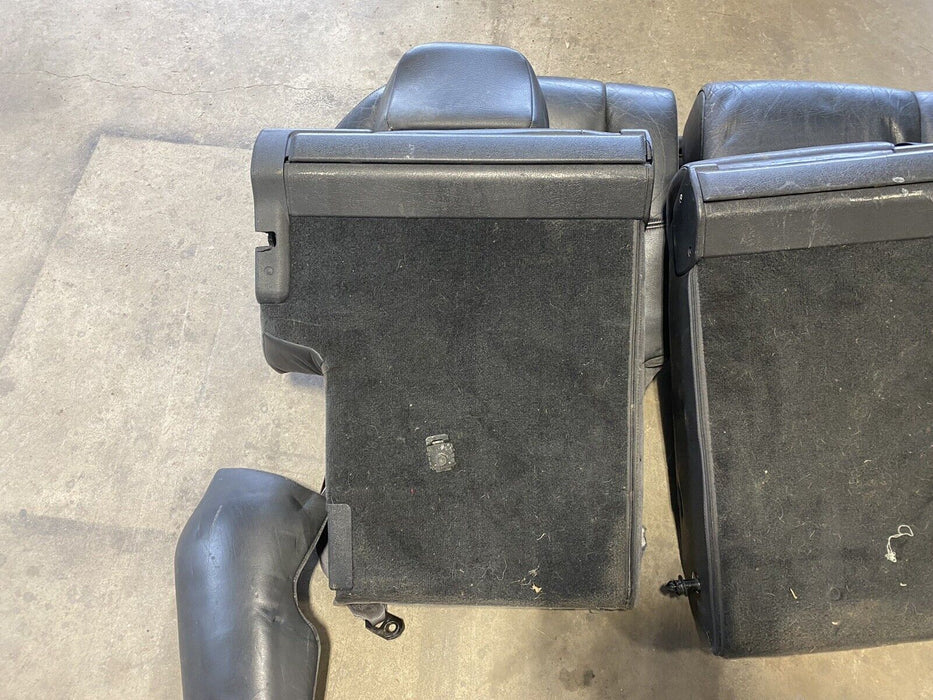 1998-00 Volvo V70 V70XC C70 S70 Rear Seat Set Charcoal Leather OEM Upper #1026E