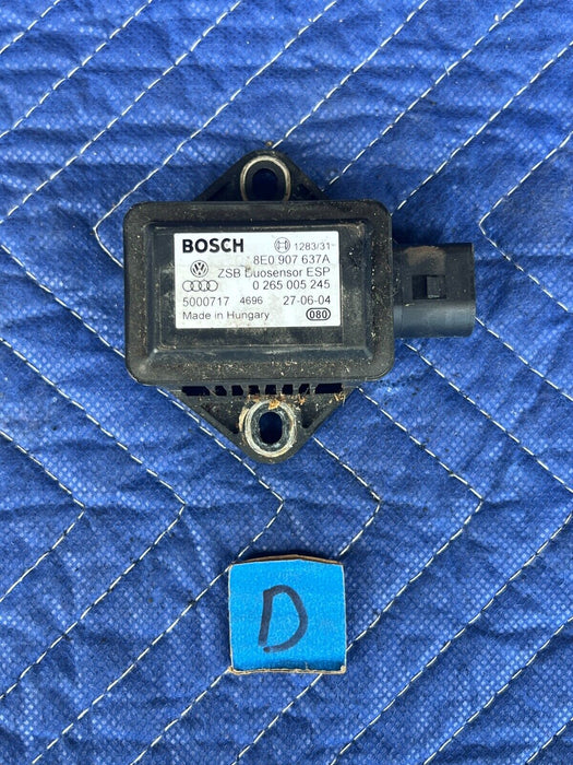 2003-2009 Audi S4 B6 B7 8E Acceleration YAW Rate Duo Sensor 8E0907637A OEM#490EM