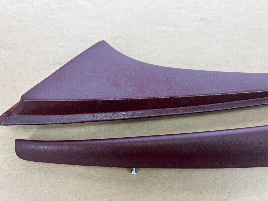 1979-1985 Mercedes 300SD W126 Set of Front Rear L + R Maroon Door Trim OEM#275EM