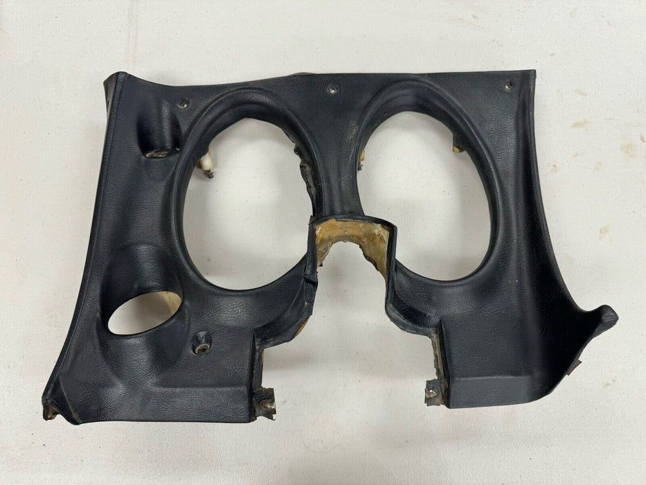 1969-1975 Corvette C3 GM Gauge Cluster Surround Black LH Dash Panel OEM #3264E