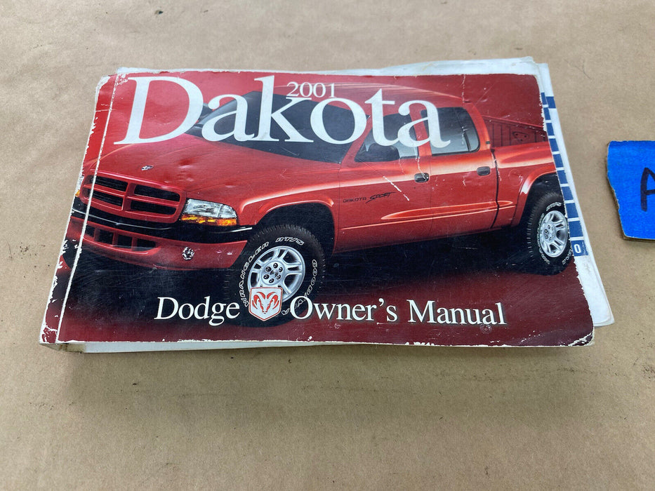 2001 Dodge Dakota Owners Operators Manual Book Pamphlet OEM #2434E