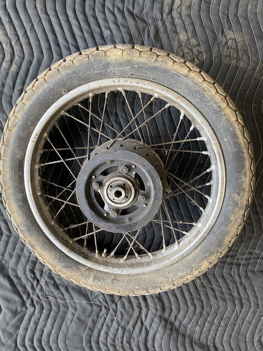 1974 Honda CB360 CB360T Rear Wheel Brake Drum Spoked Sprocket Motorcycle #3006E