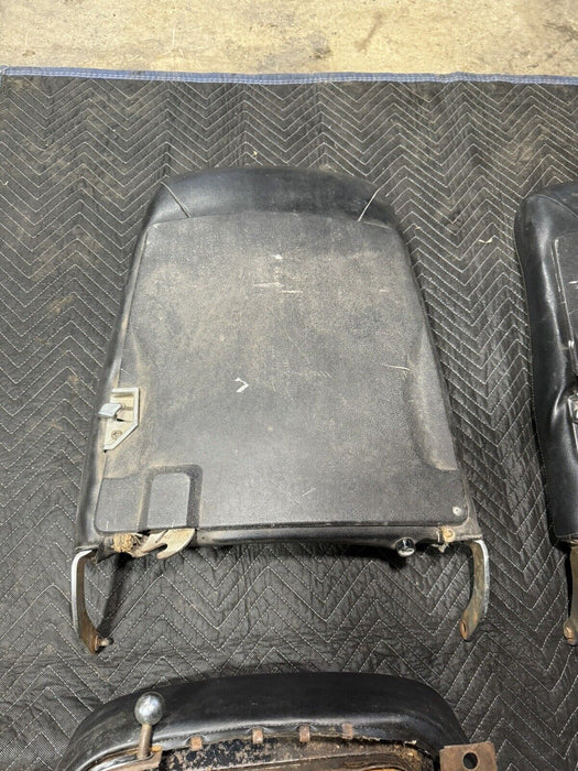 1968-1969 Corvette C3 Front Seat Pair Black w/Tracks Left & Right OEM #3212E