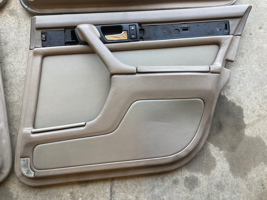 1986-1994 BMW 7 Series E32 Door Cards Tan Set Of 4 Panels Interior OEM #1044M