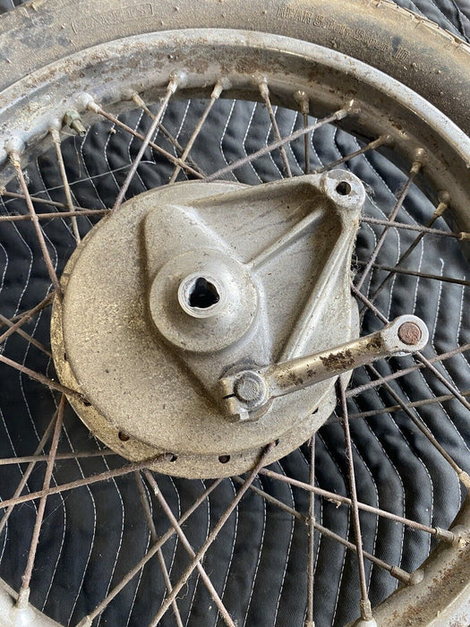 1974 Honda CB360 CB360T Rear Wheel Brake Drum Spoked Sprocket Motorcycle #3006E