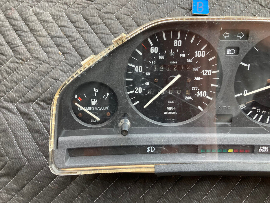 1984-1991 BMW E30 318i 325i 1377313 Manual Gauge Cluster Speedometer OEM #2085M