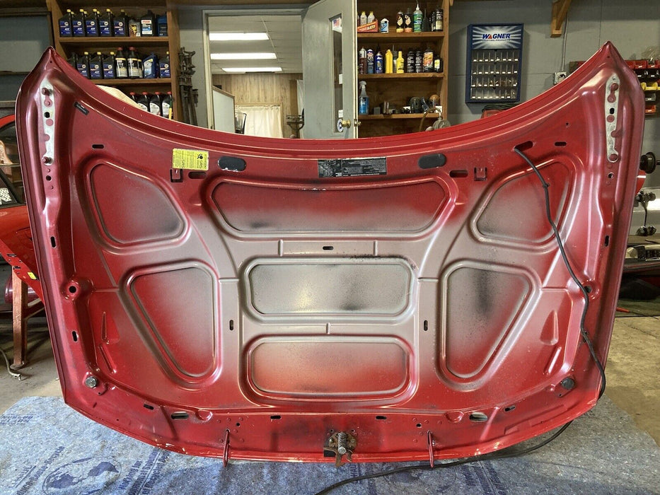 2005 2006 2007 Volvo S60R S60 V70R Hood Bonnet Front Passion Red OEM #1292M