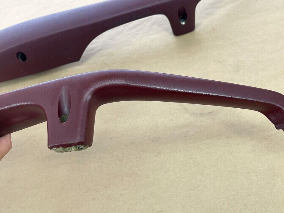 1979-1985 Mercedes 300SD W126 Set L/R Maroon Door Arm Rests 1269701001 OEM#277EM