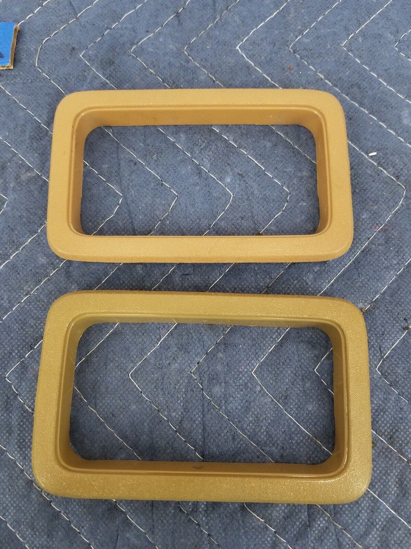 Volvo 240 244 245 Door Card Handle Trim Bezel Tan Set of 4 Interior OEM #2623E