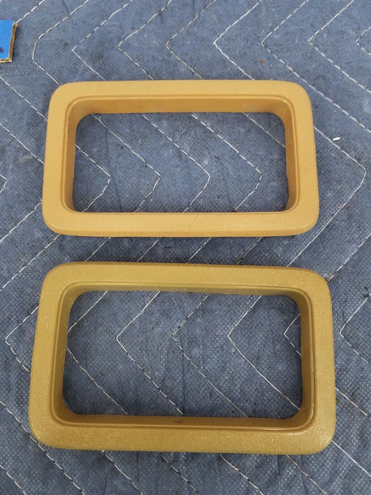 Volvo 240 244 245 Door Card Handle Trim Bezel Tan Set of 4 Interior OEM #2623E