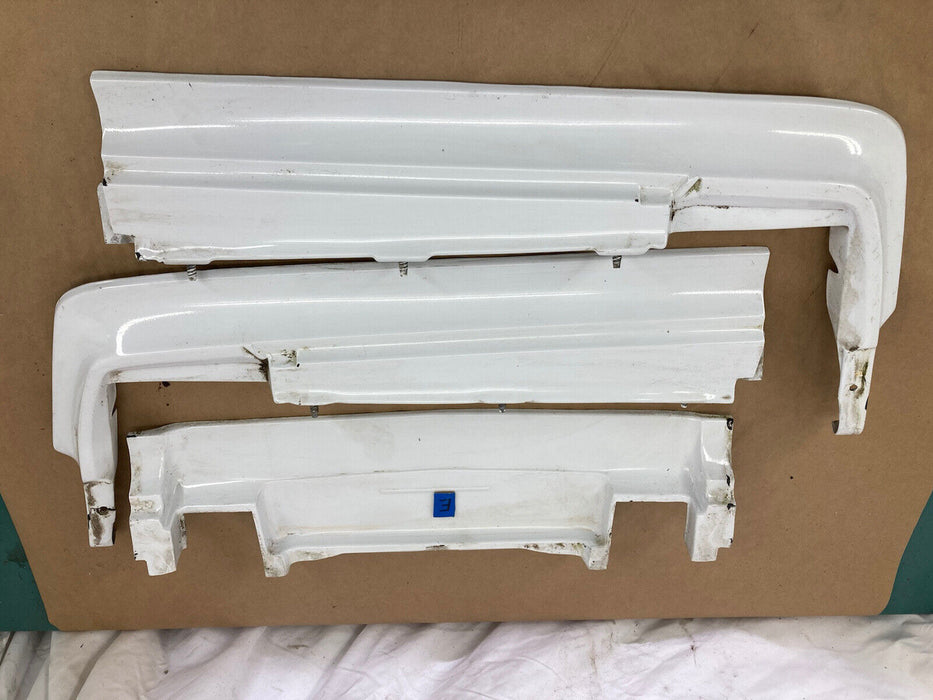 1976-1979 Cadillac Seville Rear Bumper Filler Molding Trim Set Of 3 OEM #1879M