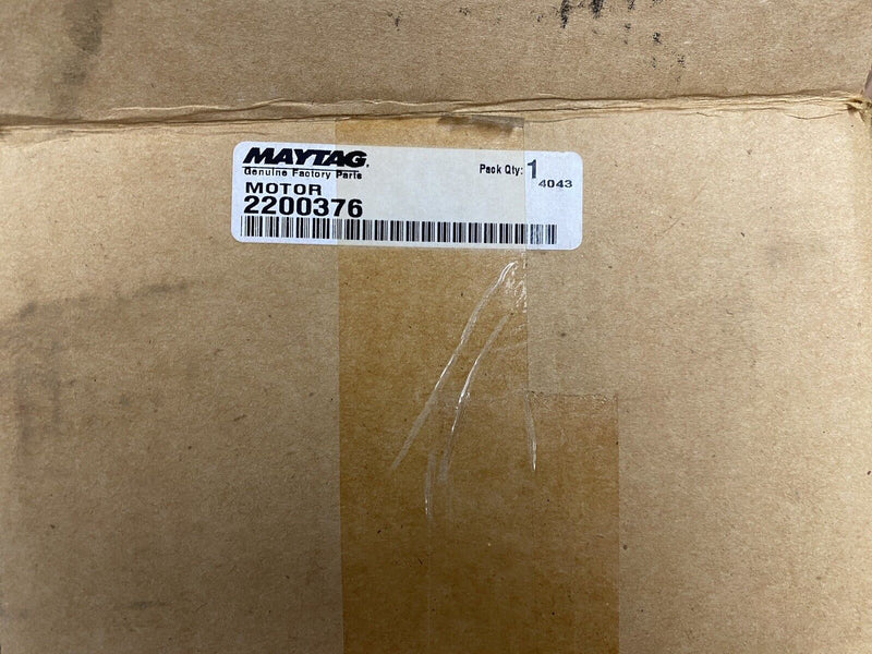 Maytag W/D Washer Dryer Combo Motor Part # 2200376 With Pulley Nut #2971E
