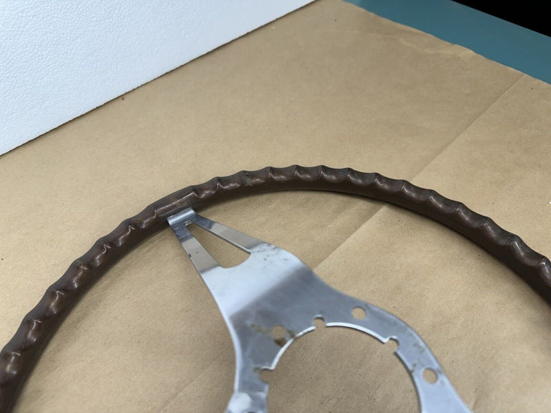 1963-1968 Corvette C2 C3 Walnut Wood Steering Wheel 3 Spoke OEM *NICE* #3237E