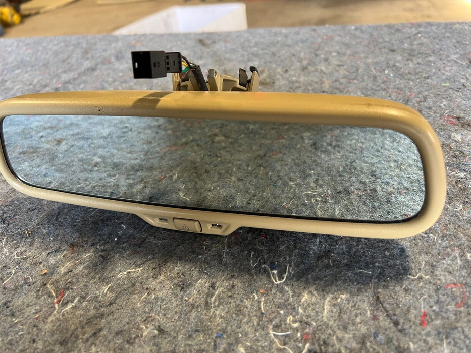 02-08 Audi A4 B6 Sedan Tan Rear View Mirror Assembly 4F0857511F8X5 OEM #194EM