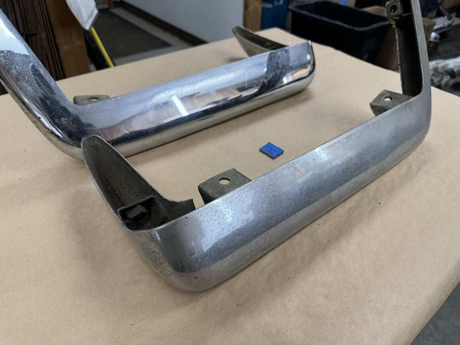 1968-1973 Corvette C3 GM Rear Split Bumper RH & LH Chrome Pair OEM #3260E