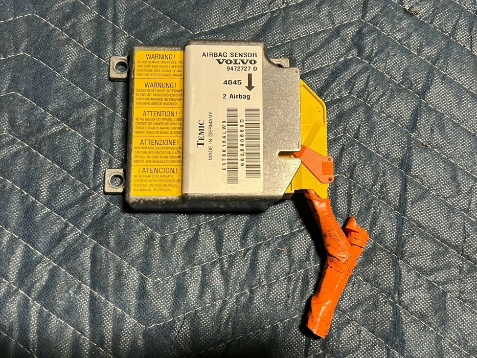 1998-2000 Volvo V70R S70 V70 Airbag Sensor Control Module Unit OEM 9472727#108EM