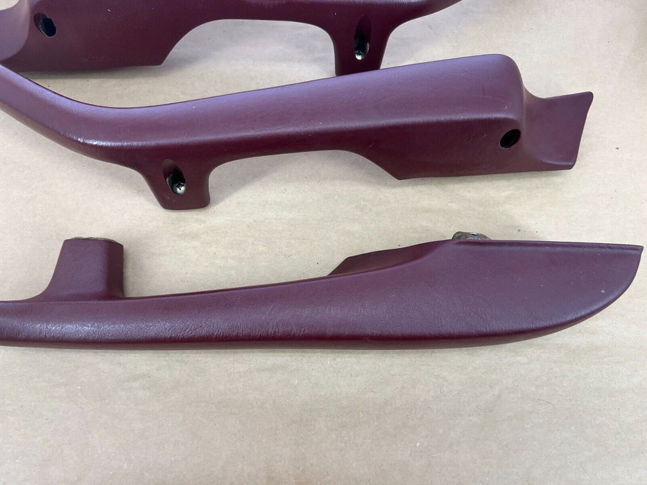 1979-1985 Mercedes 300SD W126 Set L/R Maroon Door Arm Rests 1269701001 OEM#277EM