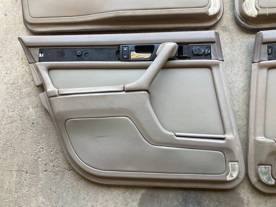 1986-1994 BMW 7 Series E32 Door Cards Tan Set Of 4 Panels Interior OEM #1044M