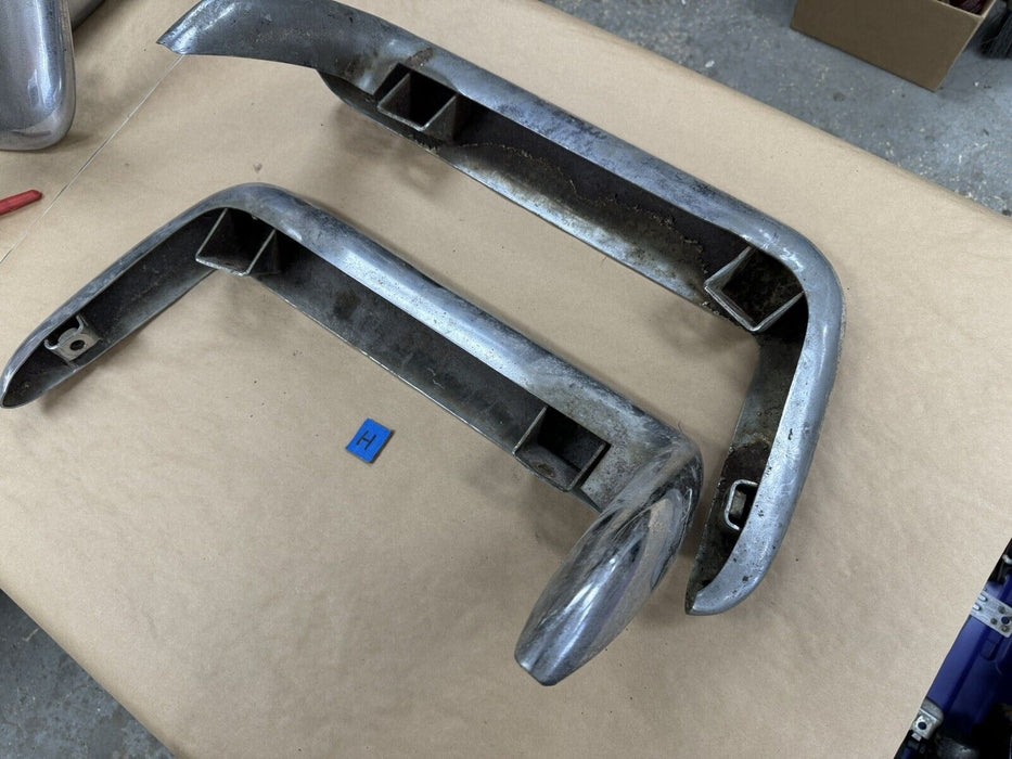 1968-1973 Corvette C3 GM Rear Split Bumper RH & LH Chrome Pair OEM #3259E