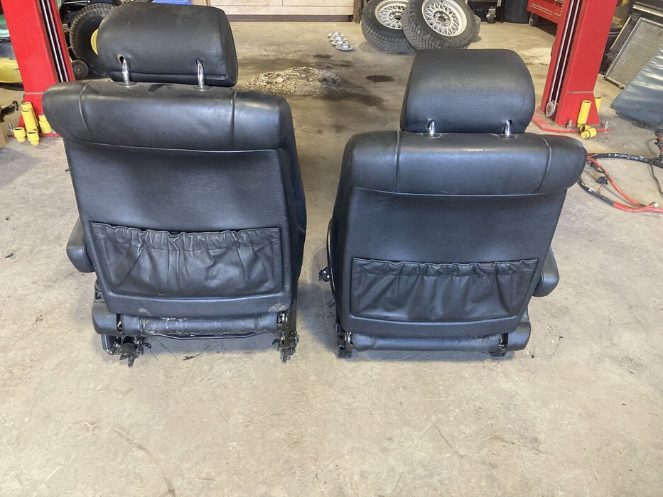 1988-1996 BMW E34 5 Series 525i 535i Front Bucket Seat Black Pair OEM #1914M