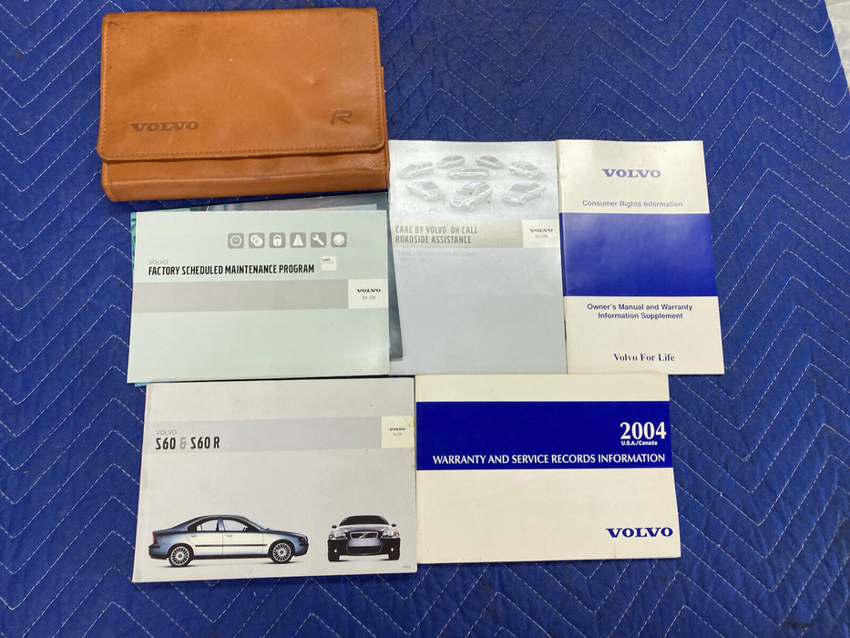 2004-2007 Volvo S60R S60 Owners Manual Book Set W/ Cover OEM #2806M