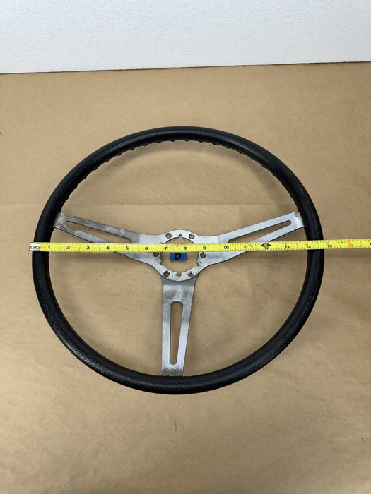 1968-1975 Corvette C3 15” Steering Wheel 3 Spoke Black OEM *NICE* #3242E