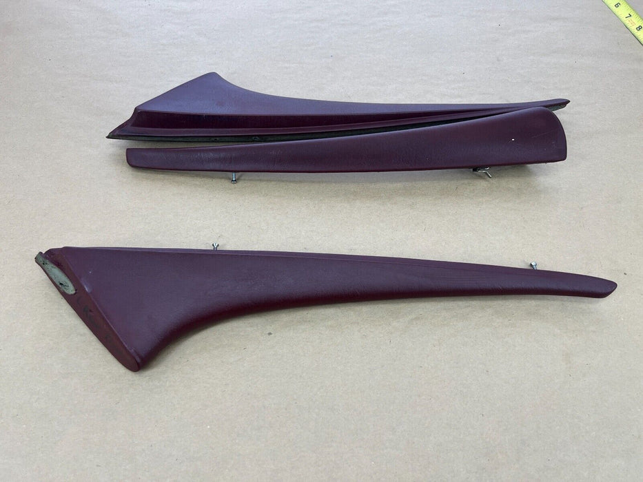 1979-1985 Mercedes 300SD W126 Set of Front Rear L + R Maroon Door Trim OEM#275EM