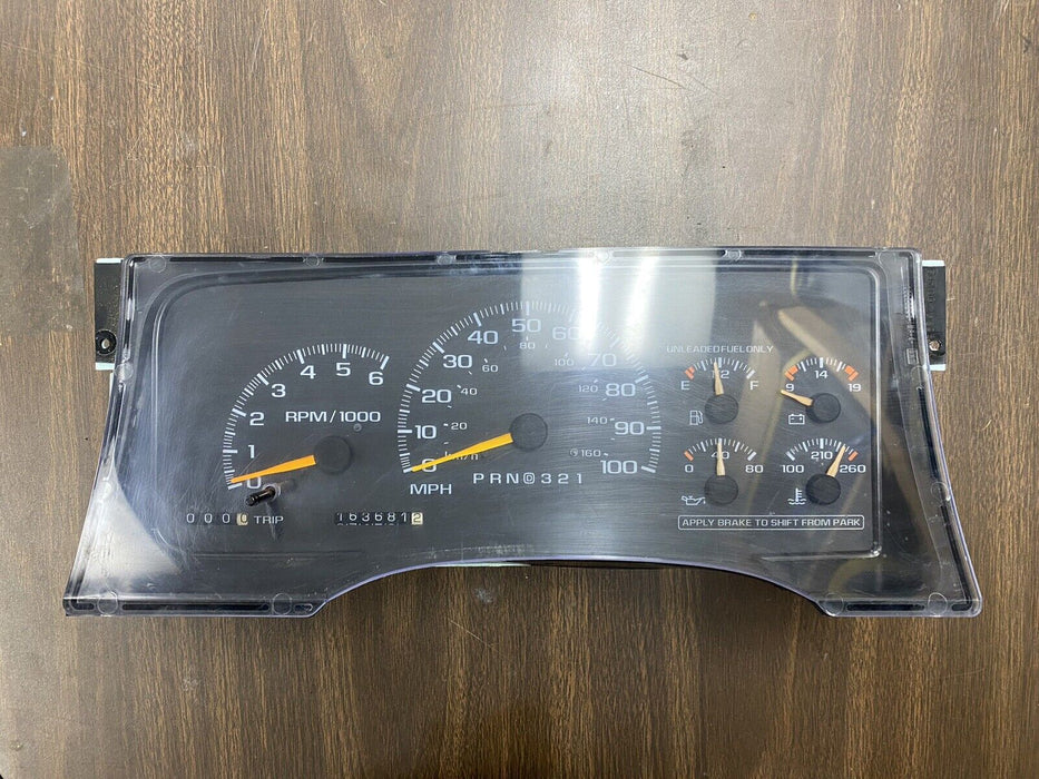 1995-2000 Chevy GMC C/K Silverado Gauge Cluster 163k Miles 16205325 OEM #2105EJ