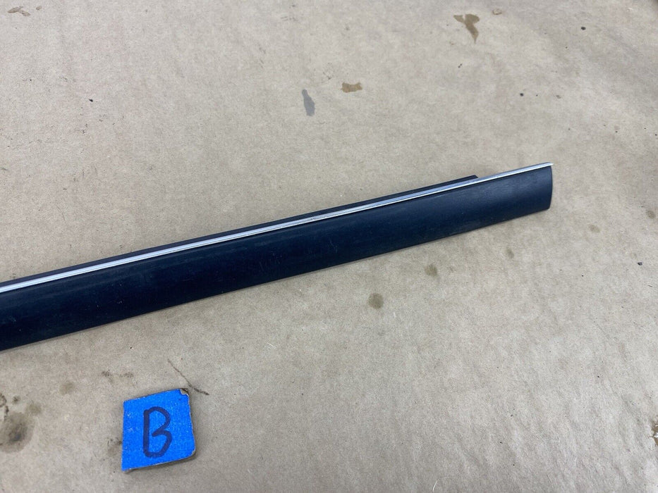 Volvo 240 244 245 Glove Box Door Trim Black & Chrome OEM Strip #2739E