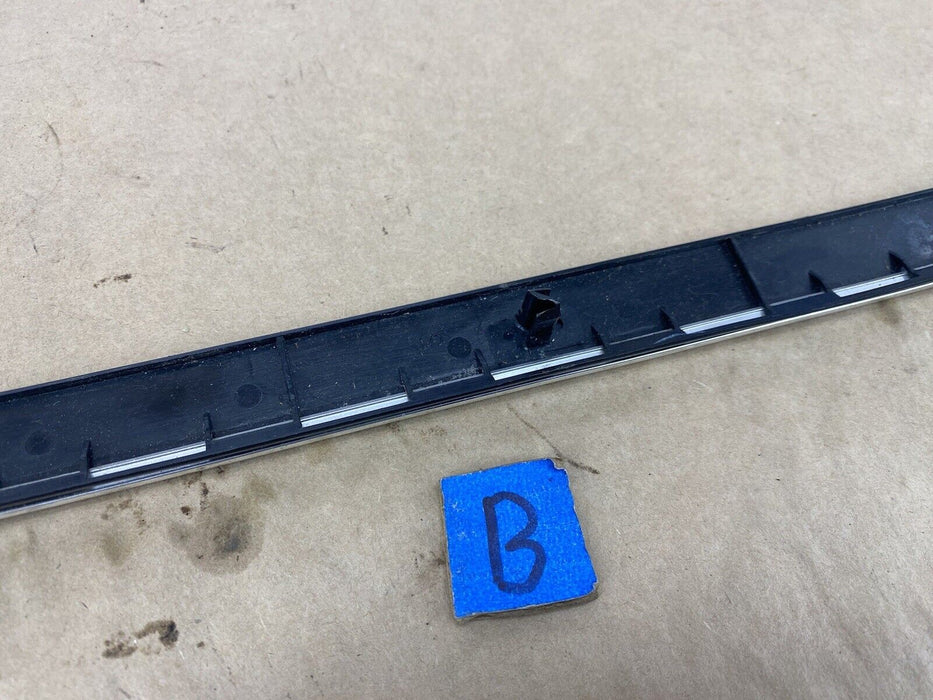 Volvo 240 244 245 Glove Box Door Trim Black & Chrome OEM Strip #2739E