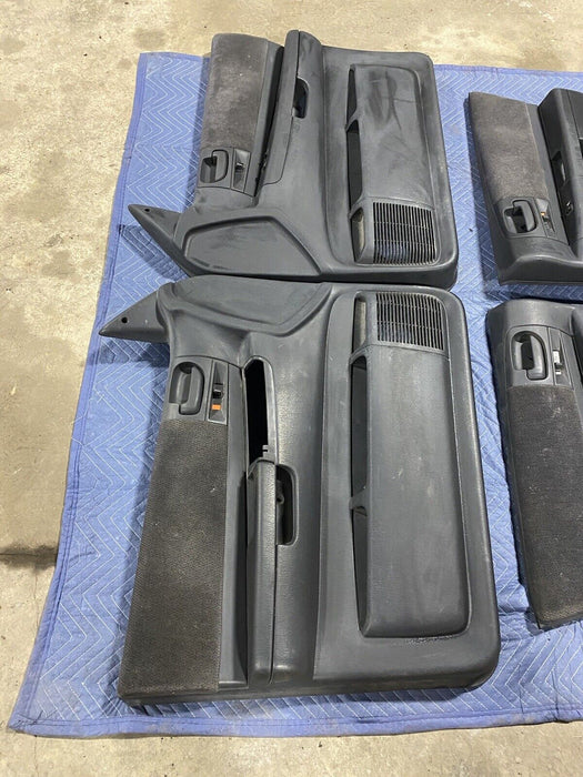 2001-2004 Dodge Dakota Front & Rear Door Card Panel Set Dark Gray L R OEM #2469E