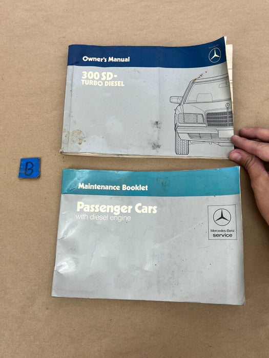 1979-1985 Mercedes 300SD W126 Owner's Manual & Maintenance Booklet OEM #281EM