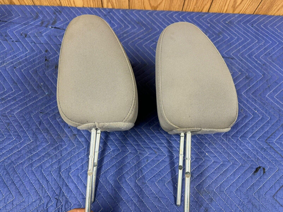 2004-2008 Ford F150 F250 F350 Gray Headrest Pair Front Bucket Seat OEM #3201E