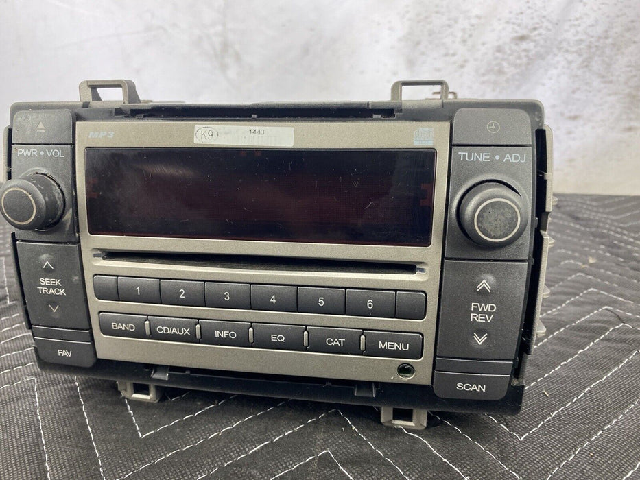 09-10 Pontiac Vibe 09-13 Toyota Radio CD Player 86120-01250 Head Unit OEM #3143E