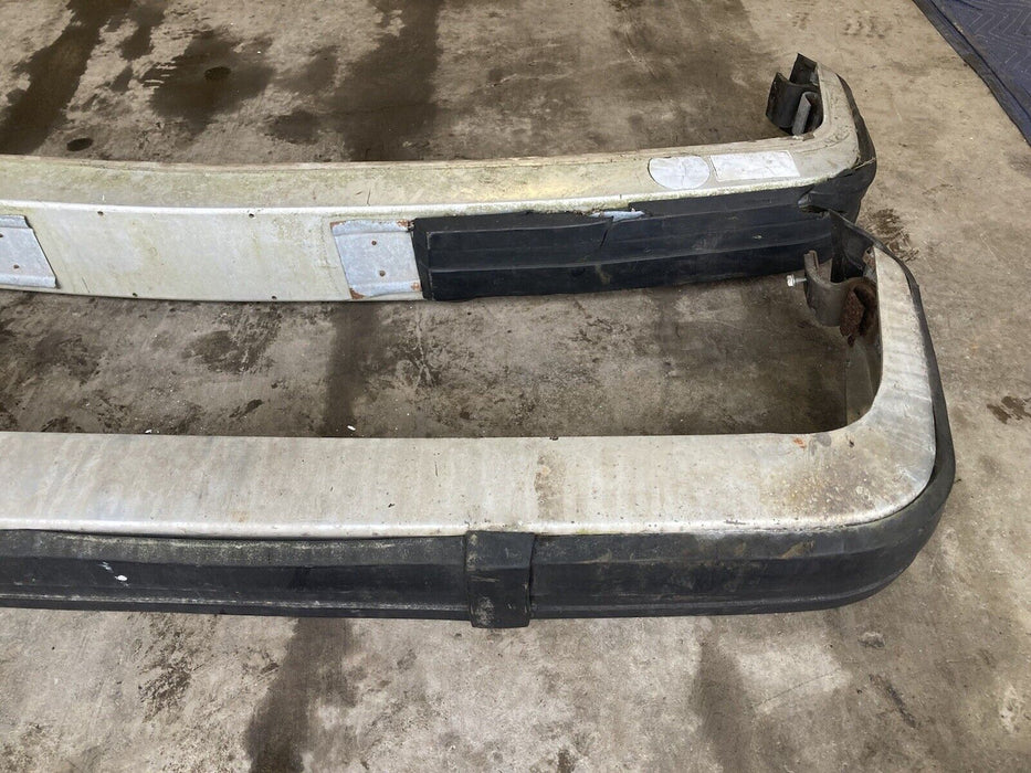 1975-1985 Volvo 242 240 244 245 Front Rear Bumper Cover White Pair 2 OEM #1688M