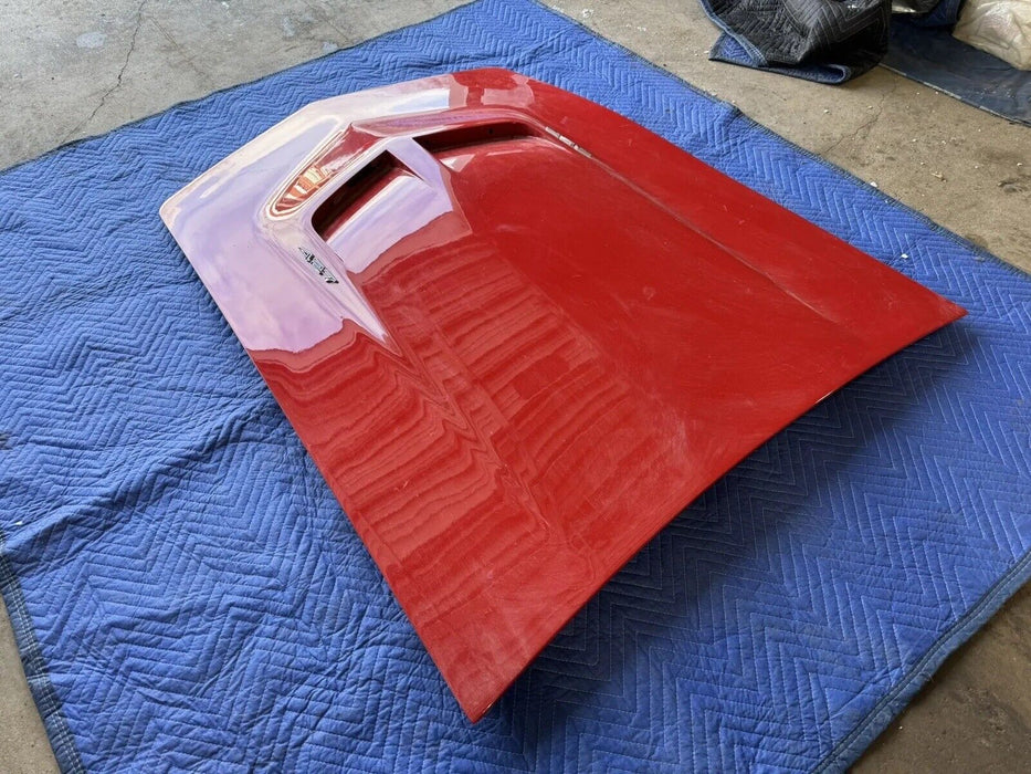 1968-1972 Corvette C3 Fiberglass Hood w/Latches Red OEM 427 Big Block #3205E