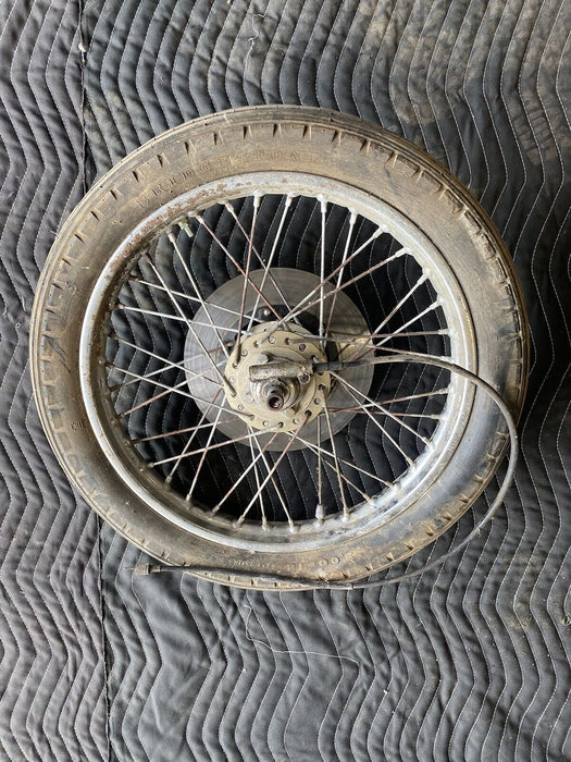 1974 Honda CB360 CB360T Front Wheel Brake Disc Spoked Speedo Motorcycle #3007E