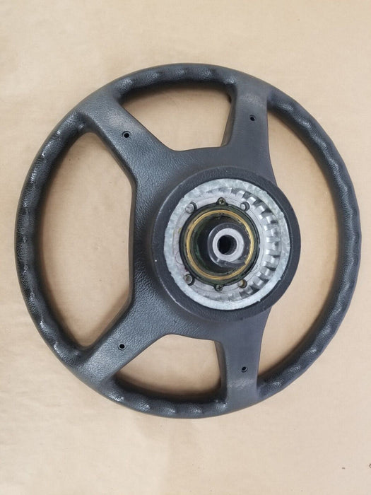 1984-93 BMW E30 318i 325i OEM STEERING WHEEL 4 FOUR SPOKE VINYL #476CN