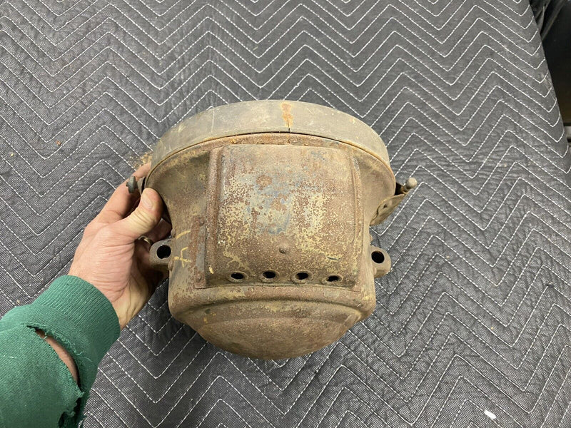 Antique Vintage Car Gas Carbide Headlight Brass & Steel Model T 1910s #2998E