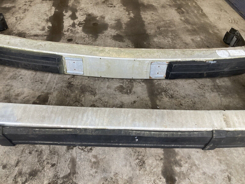 1975-1985 Volvo 242 240 244 245 Front Rear Bumper Cover White Pair 2 OEM #1688M