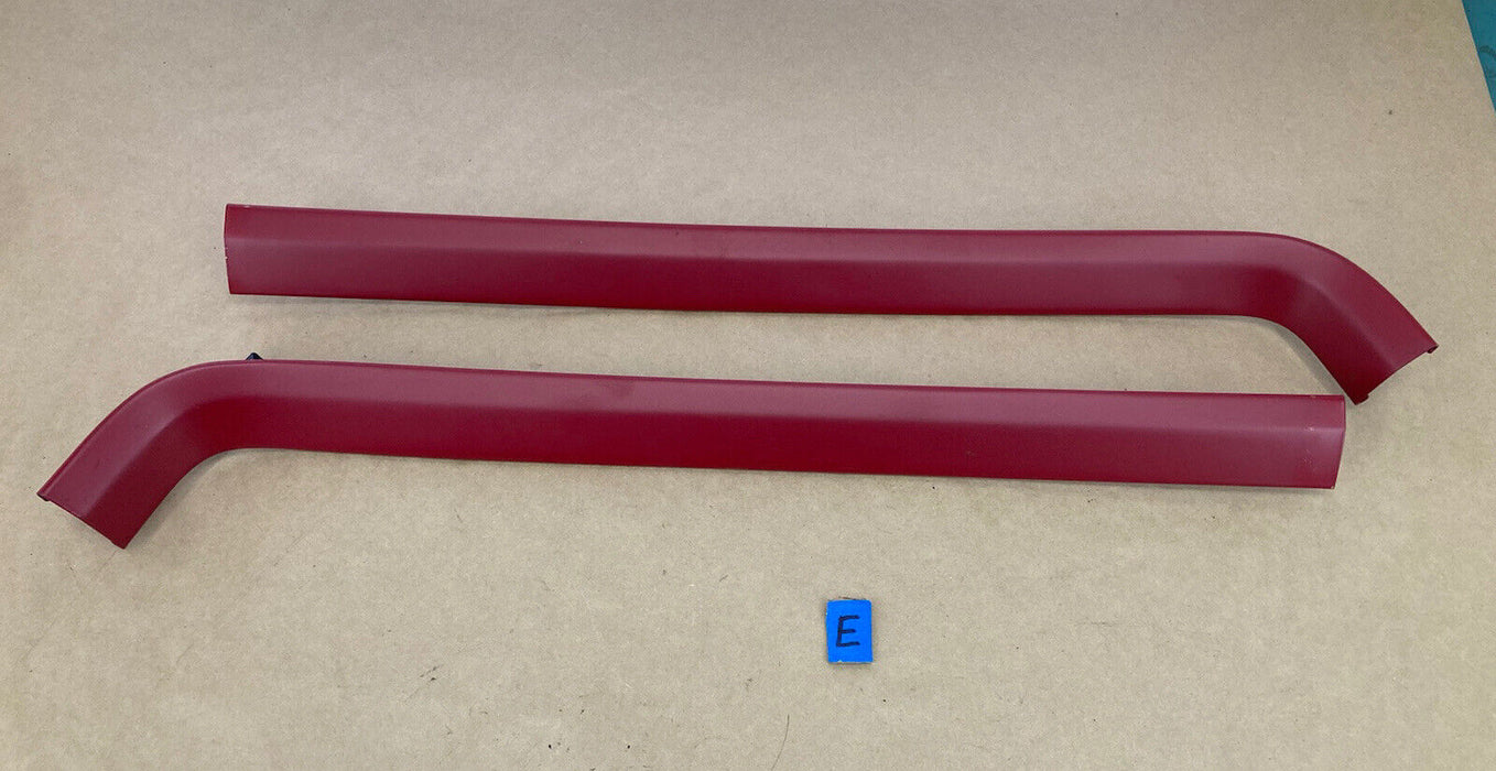 1976-1979 Cadillac Seville Windshield Upper Trim Red Pair Left Right OEM #1830M